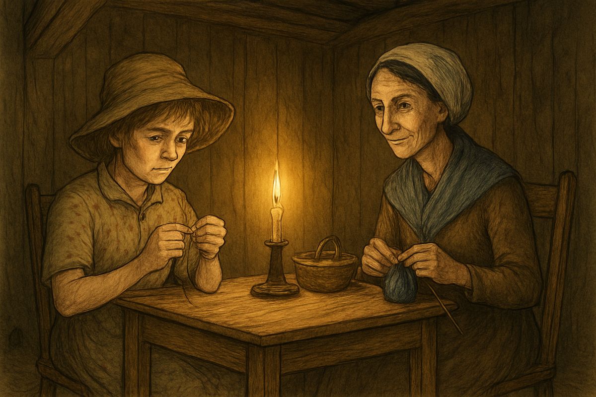 Bored, I dressed up as a girl and slipped over to town after dark. A stranger, Mrs. Judith Loftus, told me men thought Jim had killed me and meant to search the island that very night. My hands shook.