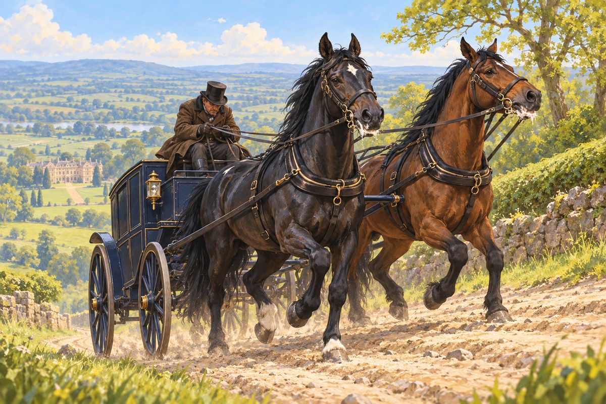 My new partner, Max, had always worn the tight rein. He told me a dealer once explained why: London buyers liked heads held high, and 'the horses soon wear up' and they bought another pair, which was good for trade. For four long months I foamed at the mouth, struggled to breathe and came home worn and low, with no friend to help me.