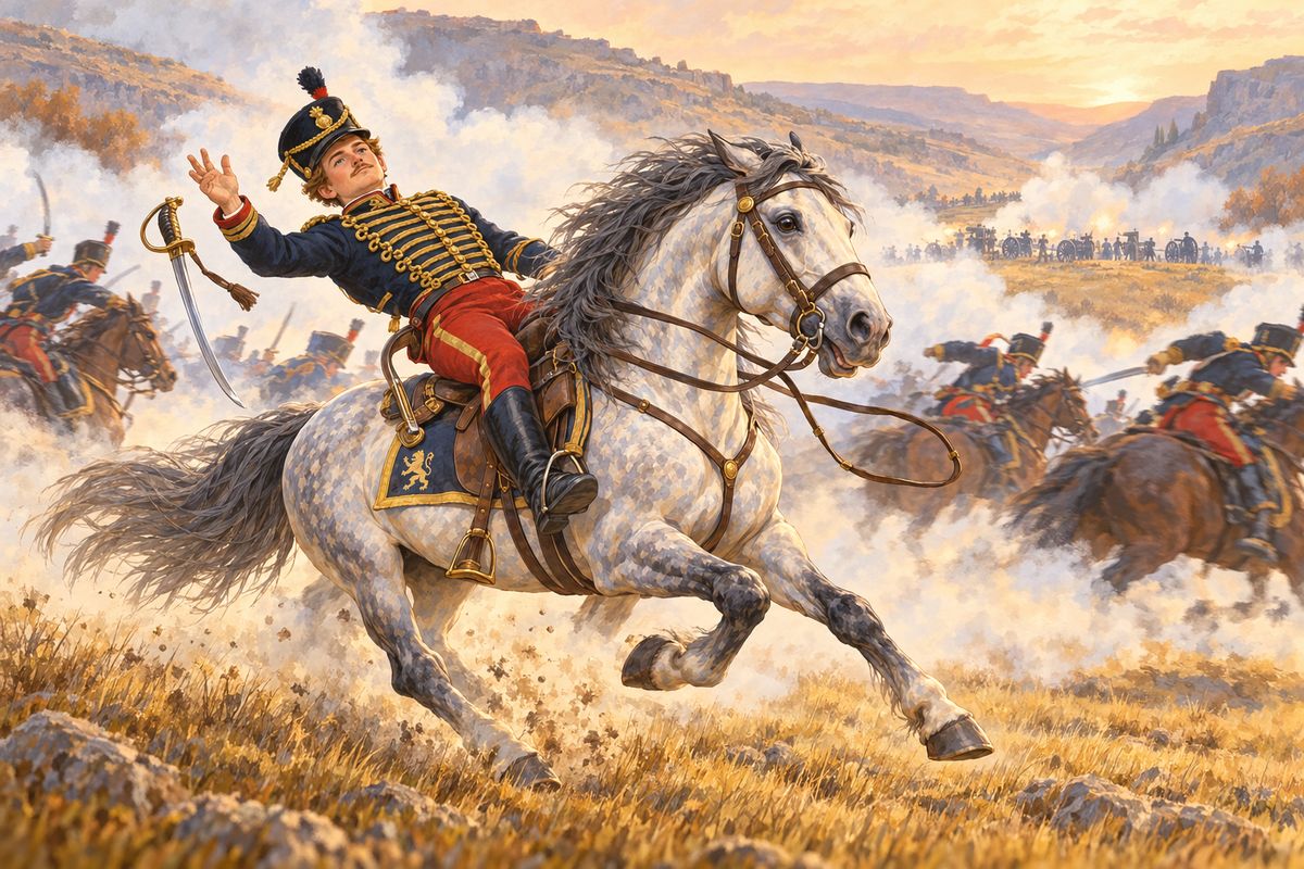 Captain told me of the last charge across a valley toward the enemy's cannon, when a ball struck his young master, who sank backward from the saddle as the rushing ranks swept Captain away. He never saw him again. When I said people called war a fine thing, the old horse answered, "I should think they never saw it."