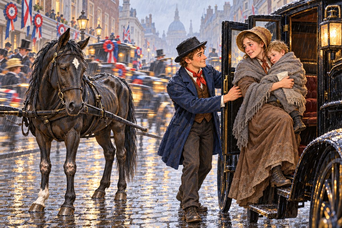 Jerry would not hire out his cab for the election, and he kept Dolly home after rough boys spattered her over party colours. On election day a lost country mother came by with a sick little boy. Jerry and I took them to the hospital for nothing: 'I'd be ashamed of myself to let a woman and a sick child run a risk like that.'