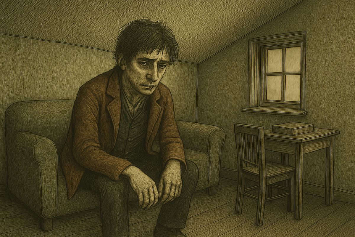 On an exceptionally hot evening early in July, a young man named Raskolnikov rose from the sofa in his coffin-like garret. For a month he had lain there, feeding a thought he hardly dared to name.