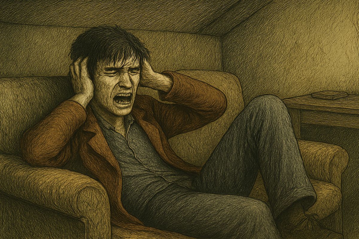 Chilled and trembling, he lay on his sofa while thoughts whirled through his head. A true Napoleon would never creep under an old woman's bed. 'I didn't kill a human being, but a principle!' Then, laughing like a madman: 'I am an aesthetic louse and nothing more.'