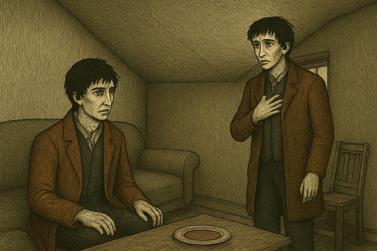 Waking clear-headed, Raskolnikov got a visit from Razumihin, who had come to swear at him. Raskolnikov quietly put his mother and sister in Razumihin's care: "I know how you love her." Stunned, Razumihin said at the door that Nikolay the painter had confessed, and that Porfiry had explained it all.