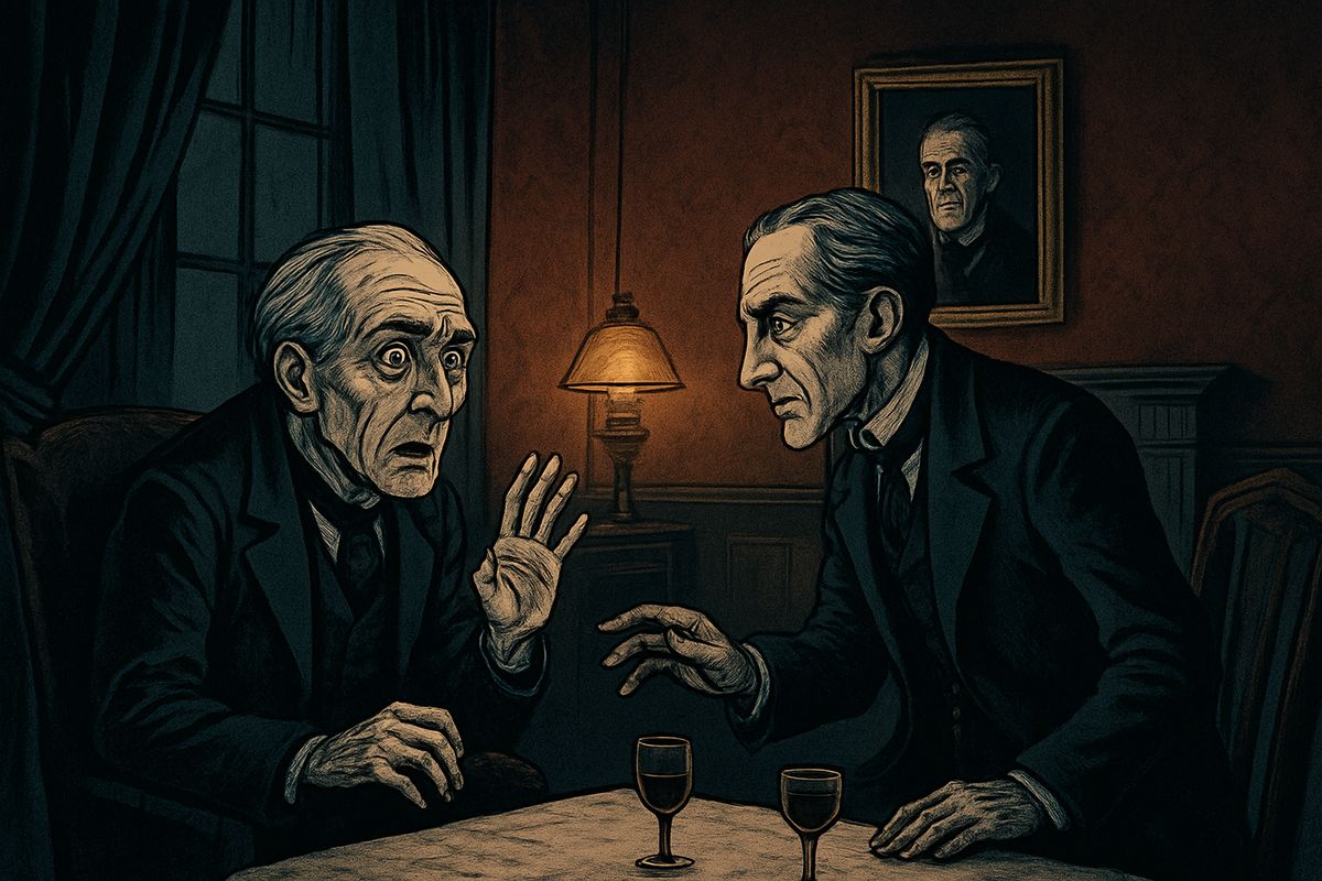 Days later Jekyll's door was shut again, and Poole turned Utterson away time after time. So the lawyer went to Lanyon, and found death written on his face. At Jekyll's name the old doctor raised a trembling hand: "I am quite done with that person; I regard him as dead."