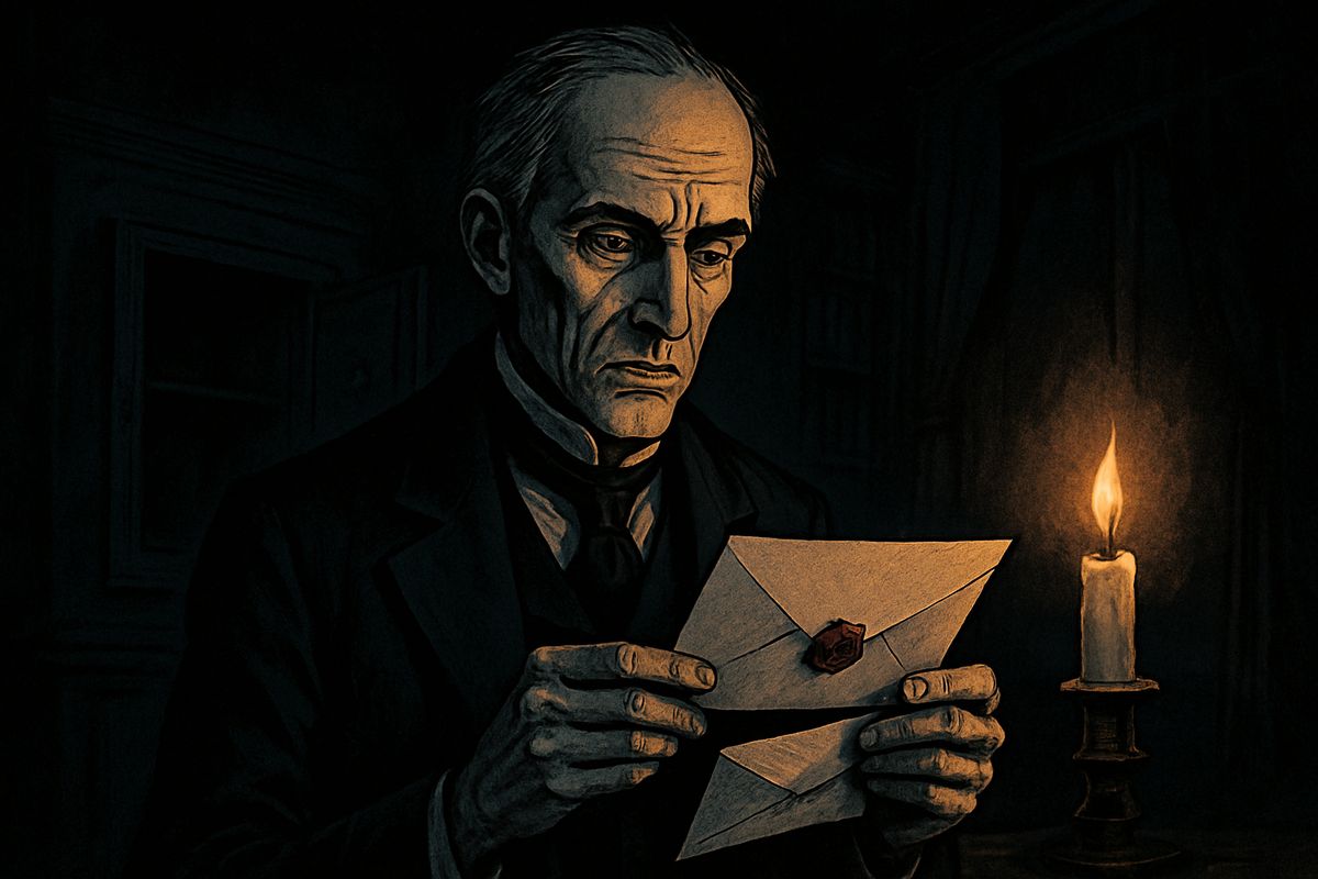 Jekyll wrote back that he had brought on himself a punishment and a danger he could not name. Within a fortnight Lanyon was dead. After the funeral Utterson broke his friend's seal by candlelight and found a second envelope: "not to be opened till the death or disappearance of Dr. Henry Jekyll." Loyal to the dead, he locked it unread in his safe.