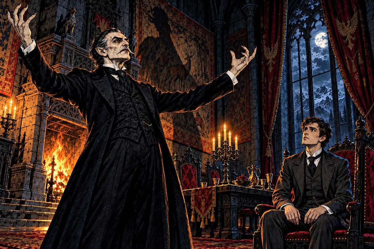 When Jonathan asked about Transylvanian history, the Count paced the room, boasting of the Szekelys and of old battles as if he had fought in them all. "Blood is too precious a thing in these days of dishonourable peace."