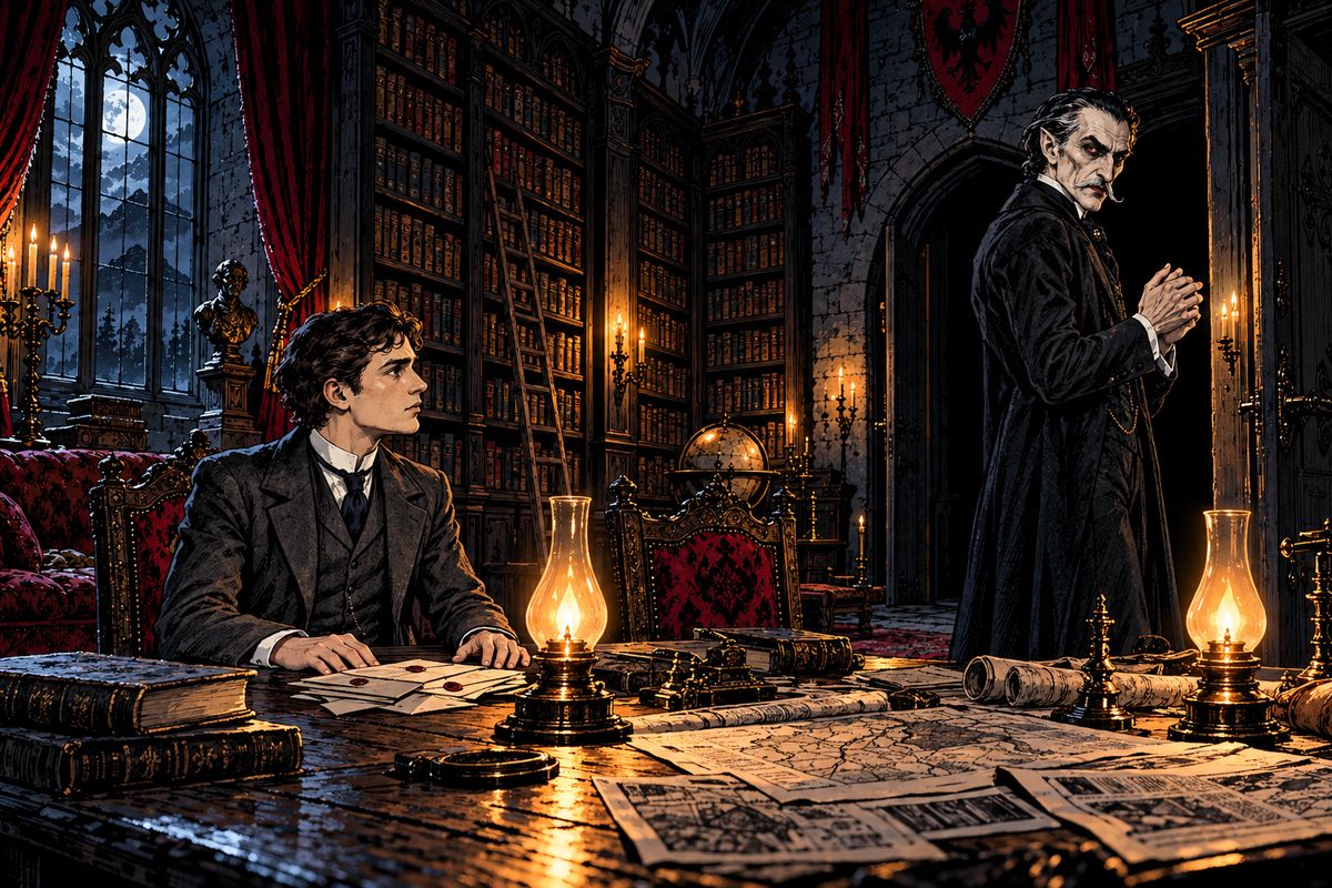 The Count made Jonathan write that he would stay another month, and Jonathan glimpsed letters to Whitby and London. The Count warned him to sleep only in his own chamber. "But if you be not careful, then—" He rubbed his hands as if washing them.