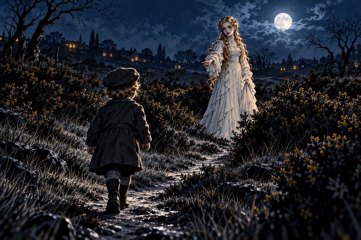 Lucy was buried in her family's tomb near Hampstead. Days later the Westminster Gazette reported 'The Hampstead Horror': small children lured away on the Heath at dusk, found next morning weak with tiny throat wounds. Each spoke of a 'bloofer lady.'