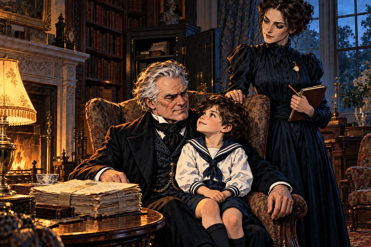 Back home, Jonathan found that the old papers were hardly proof at all, just a pile of typewriting nobody would believe. Van Helsing, with little Quincey on his knee, only smiled. "We want no proofs; we ask none to believe us!"