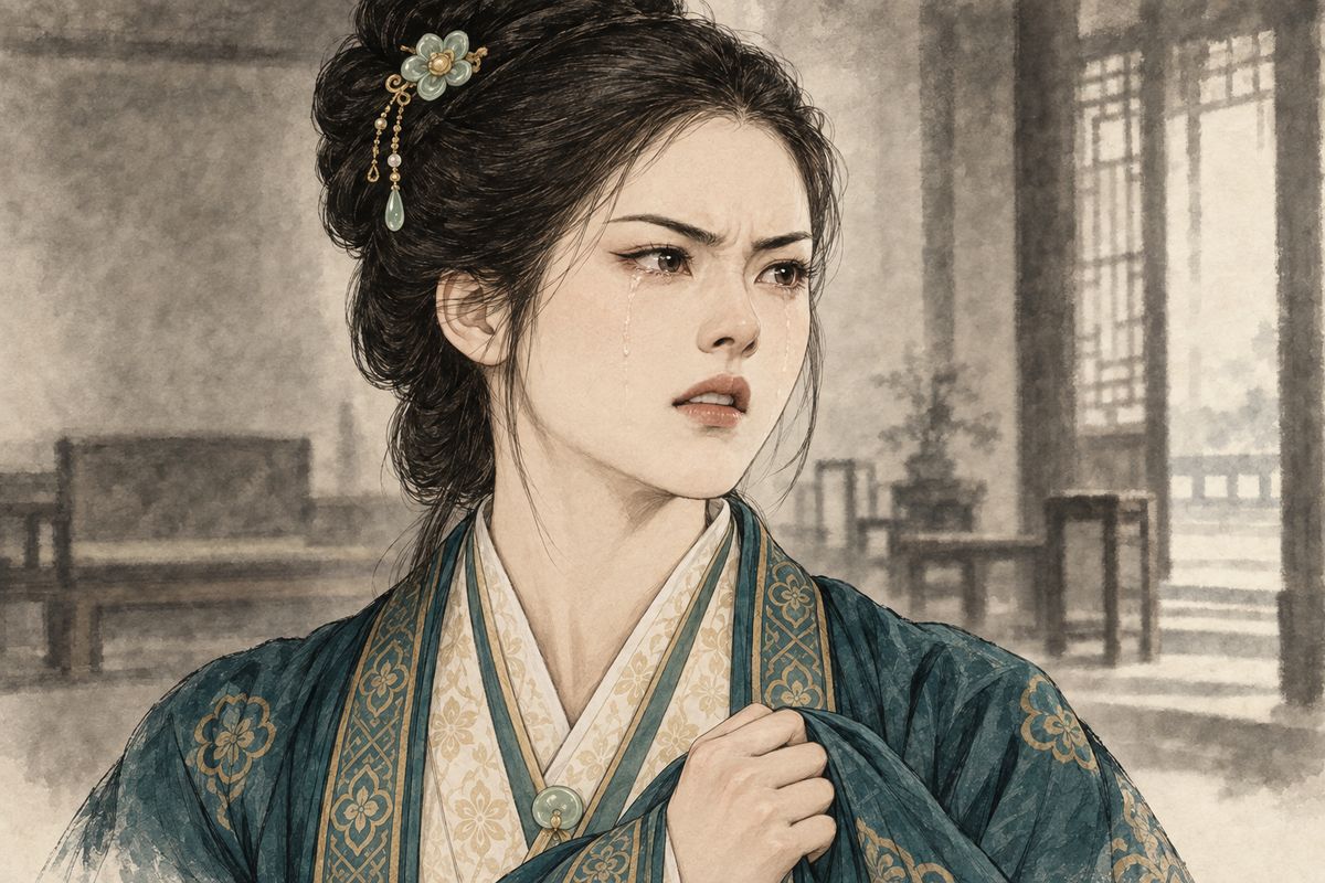 The word "uncle" broke Tanchun's composure. White-faced and sobbing, she said her uncle was the newly promoted Inspector of Nine Provinces. Zhao, she cried, dug up her lowly birth every few months just to shame her before everyone. "Who is my uncle?" she demanded, as Li Wan pleaded with both of them in vain.