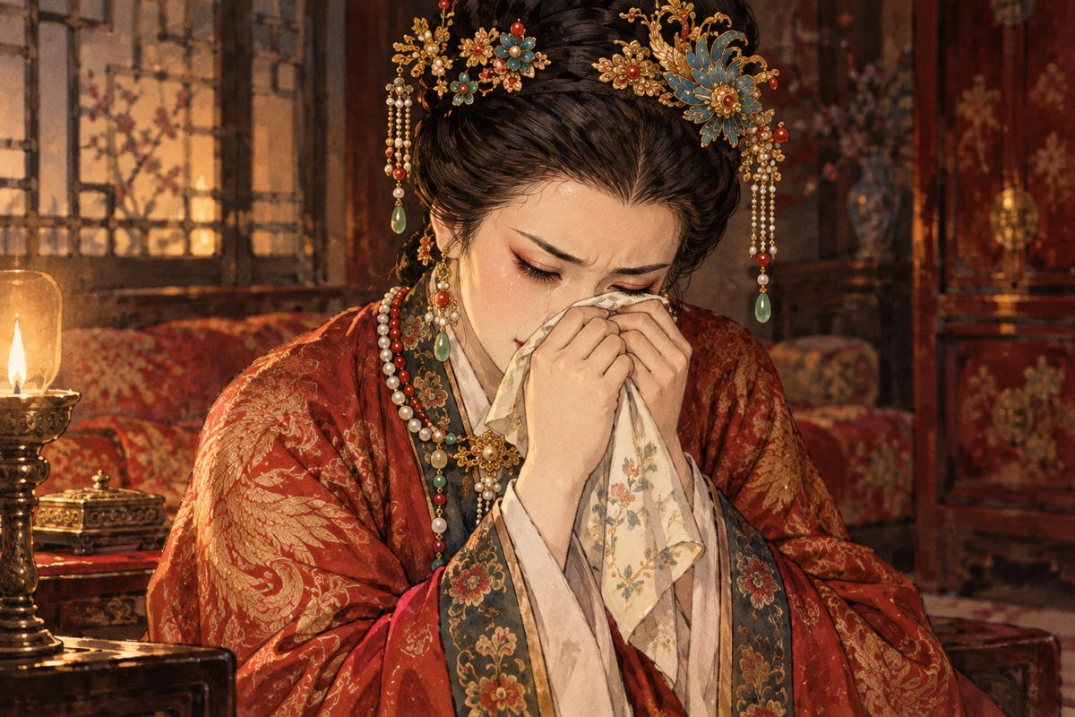 Even Lady Wang agreed that the women should be released. The more Xifeng thought about it, the more hurt and ashamed she felt, and she went back to her rooms to cry alone where no one could see. When Amber came to call her, she washed her face and powdered it again. Yuanyang noticed her swollen eyes all the same.