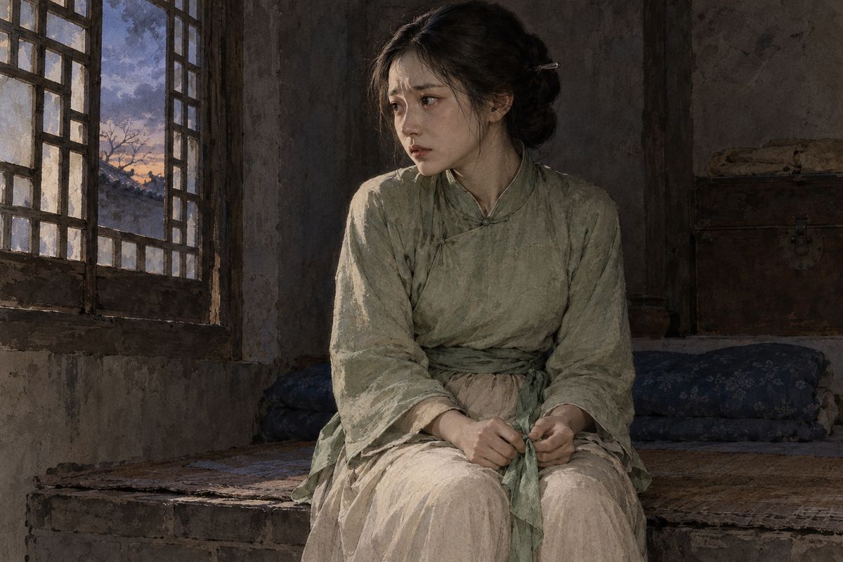 Lai Wang's wife wanted Caixia, just sent home from Lady Wang's rooms, for her son. Lin Zhixiao warned Jia Lian the youth drank and gambled, but Xifeng had already summoned Caixia's mother, who dared not refuse. Caixia, who had hoped for Jia Huan, knew the boy was ugly and worthless, and sent her sister to beg Concubine Zhao for help.