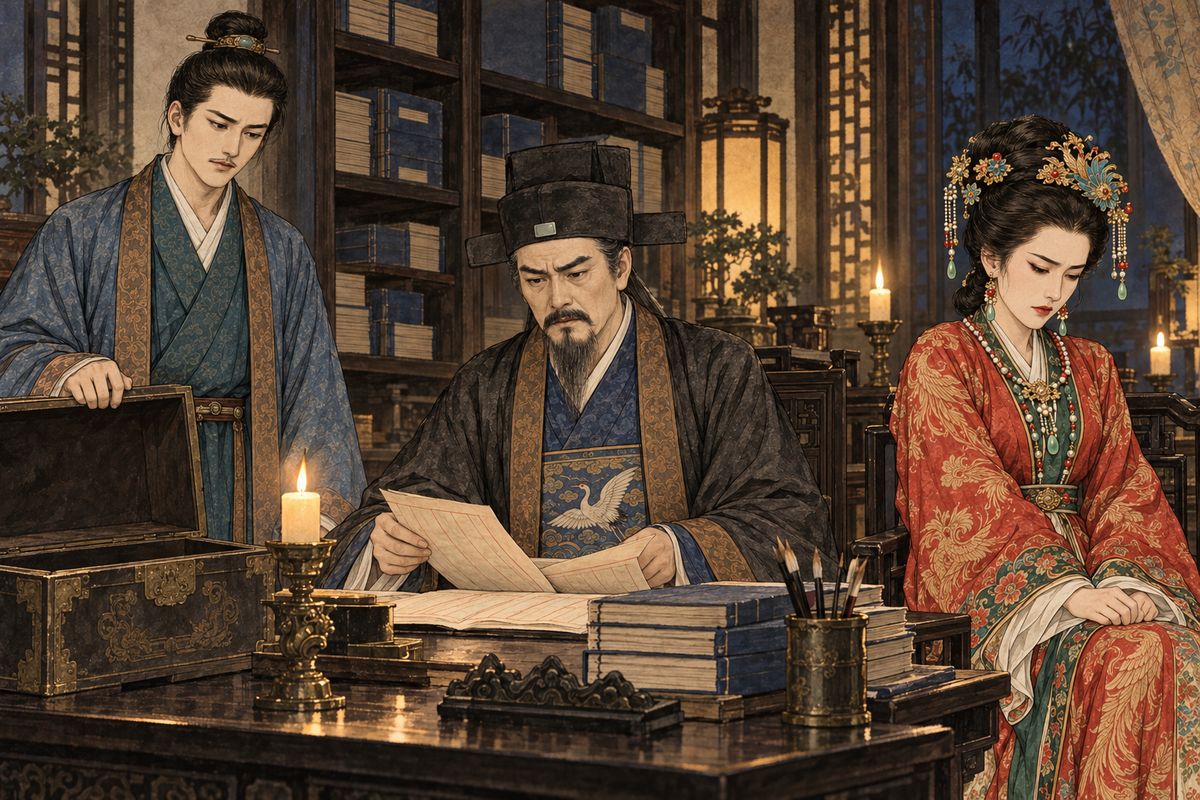 After the immediate danger passed, Jia Zheng learned that the household had been losing money for years and living on credit. Jia Lian's and Xifeng's savings had also been looted, leaving the family without the reserve they thought they possessed.