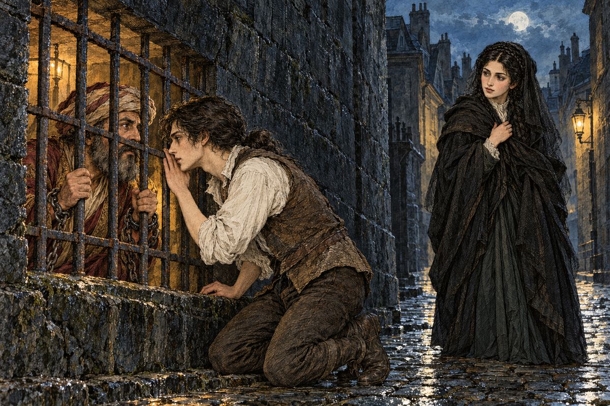 In time he learned their history. In Paris, Felix had freed a Turkish merchant who had been unjustly condemned, and the merchant promised him his daughter Safie. The escape was discovered. The De Laceys lost everything and were sent into exile, and the Turk broke his word. But Safie defied her father and travelled alone across Europe to find the man she loved.