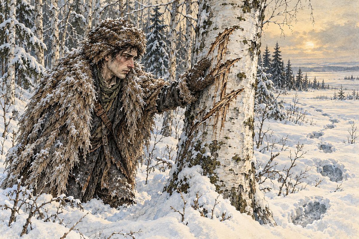 For months Victor followed him down the Rhone, onto a ship bound for the Black Sea, and through the wilds of Tartary and Russia. The creature kept him going with messages cut into bark and stone, and sometimes left food: "Follow me; I seek the everlasting ices of the north. Come on, my enemy; we have yet to wrestle for our lives."