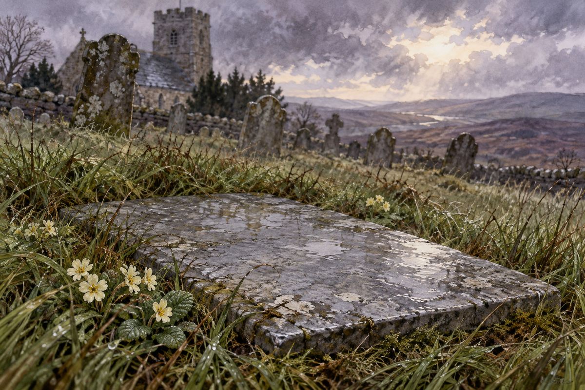 Helen was buried in Brocklebridge churchyard. Fifteen years later a grey marble tablet would mark her grave, carved with her name and the word "Resurgam", which means "I shall rise again." After the epidemic, a public inquiry led to a new building and kinder rules. Jane stayed eight more years at Lowood, six as a pupil and two as a teacher.