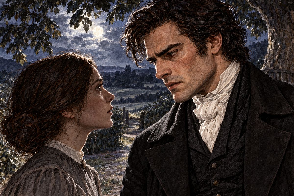 "My bride is here," he said, "because my equal is here. Jane, will you marry me?" She could not believe him until she made him turn his face to the moonlight and read it: flushed, agitated, his eyes strangely bright. "Do you truly love me?" "I do." "Then, sir, I will marry you."