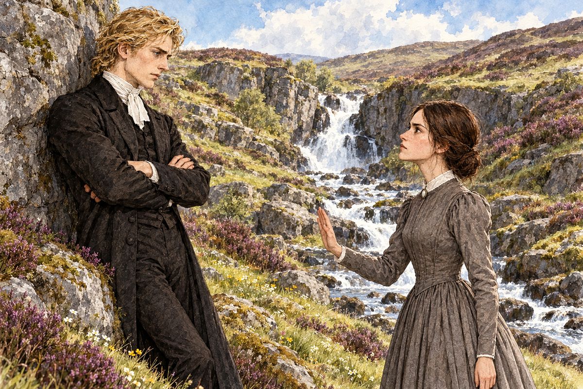 Months later Rosamond was engaged to another man, and St John had set Jane to learning Hindustani. One May morning in Marsh Glen he asked her to come to India as his wife, a helper fit for labour rather than love. She would go only as his sister. 'If you reject it,' he warned, 'it is not me you deny, but God.'