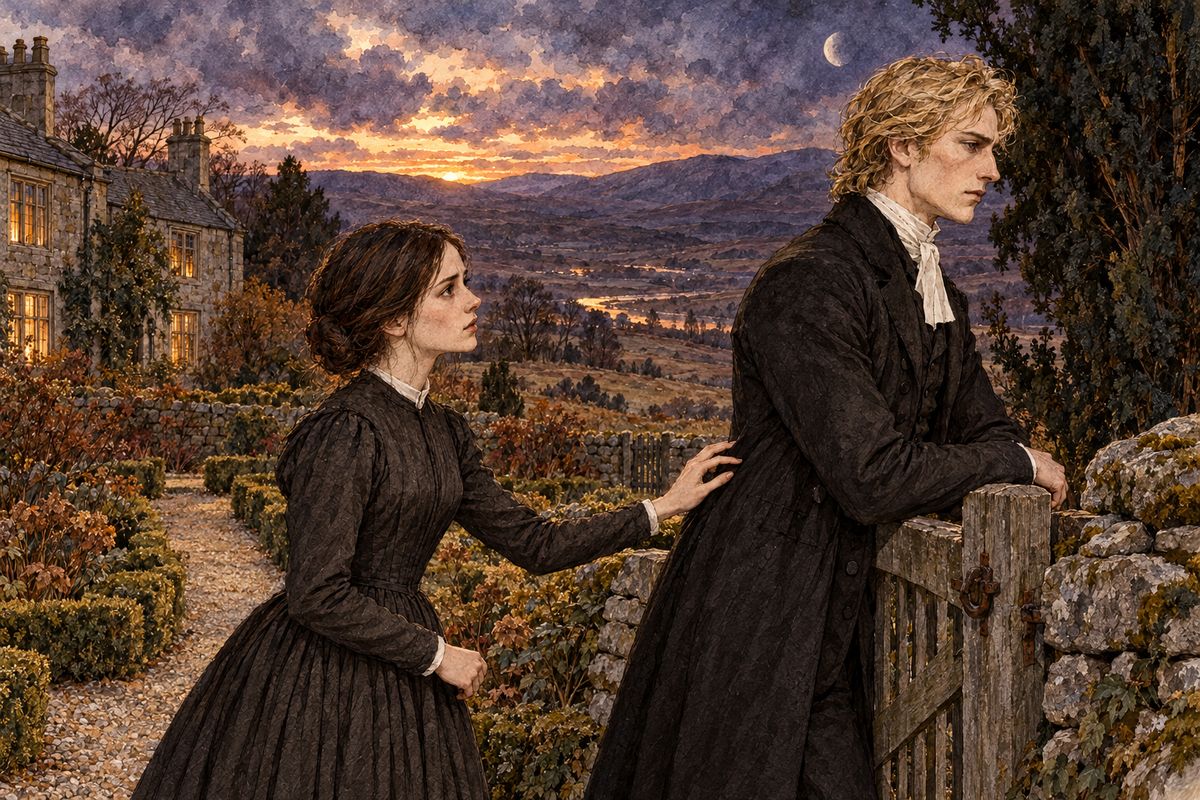 St John put off leaving for Cambridge for a week and turned to marble, always polite and never once warm. On his last evening Jane found him at the garden gate, watching the moon rise, and begged him to be friends. It only made things worse. 'If I were to marry you, you would kill me. You are killing me now.' He went white.