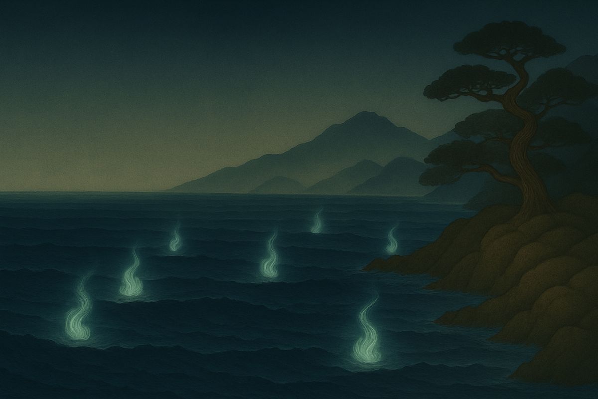 More than seven hundred years ago, at Dan-no-ura, the Heiké clan perished utterly in their last sea battle, with their women, children and their infant emperor. Ever since, that sea and shore have been haunted.