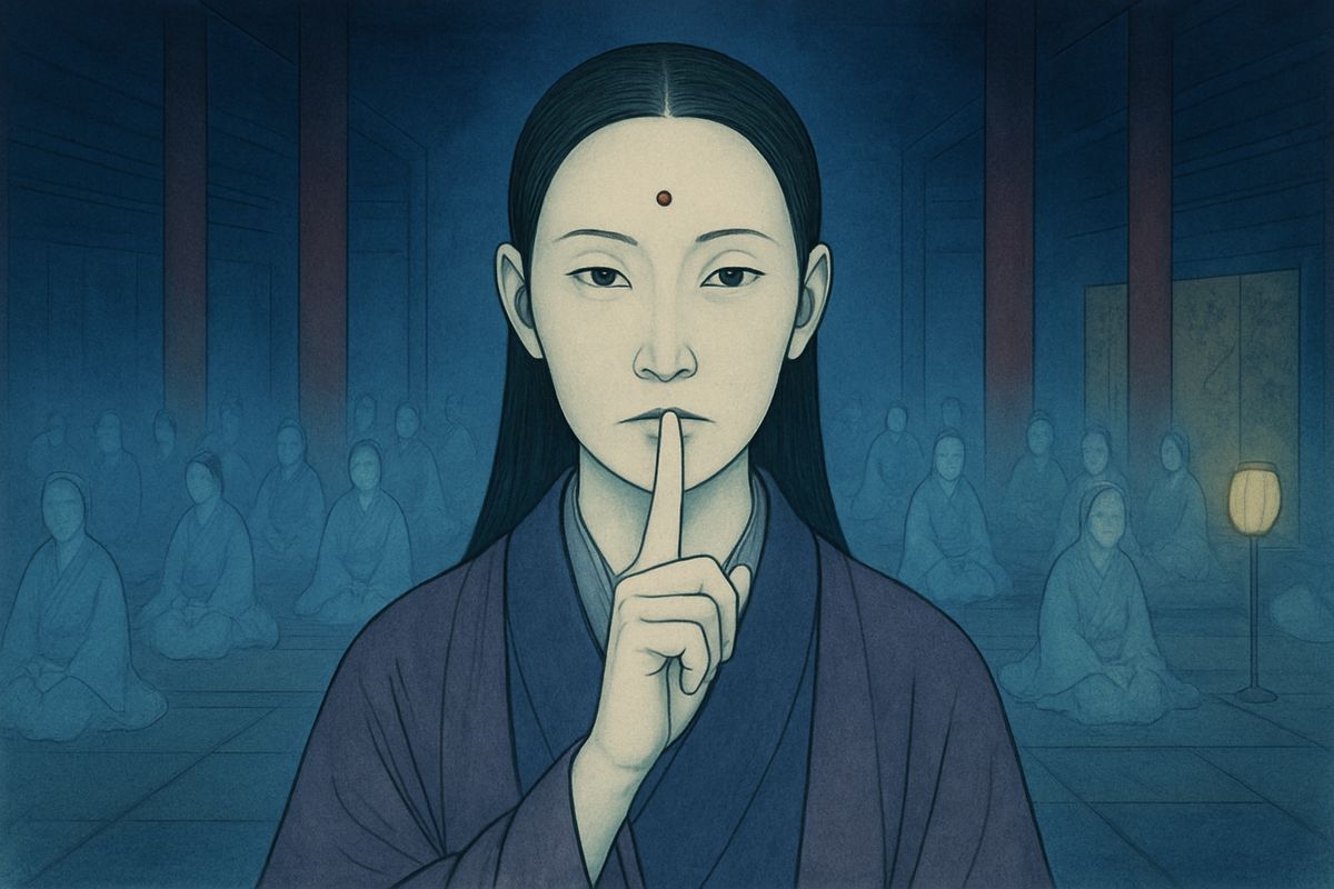 The Rōjo said their lord would reward him, and he must play every night for six more nights. "But you shall speak to no one of your visits here," she warned. "Our lord travels in secret."