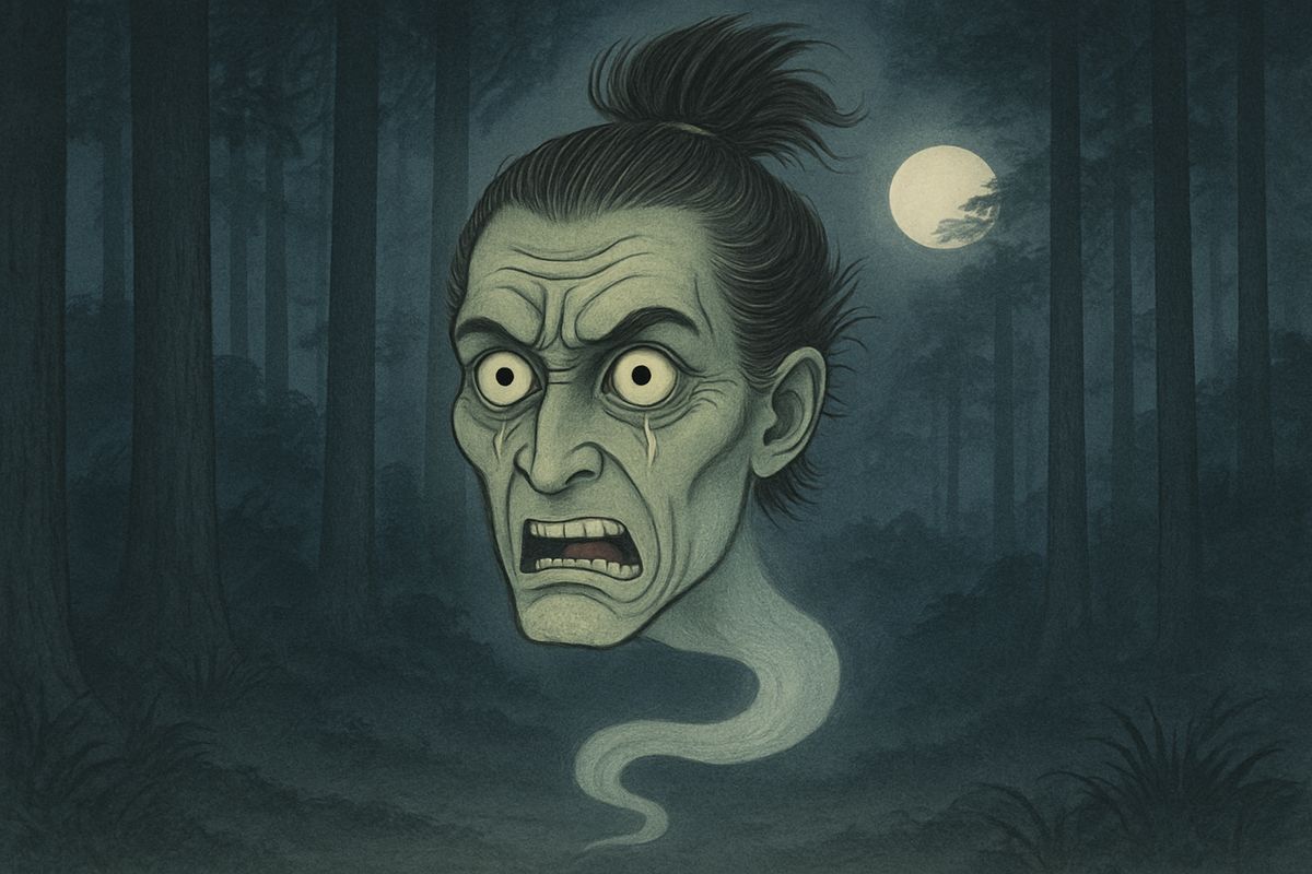 The host's head turned frightful. Its eyes bulged, its hair bristled, its teeth gnashed and it wept tears of rage. “Then I must die! But first I will get that priest! There he is, behind that tree!”
