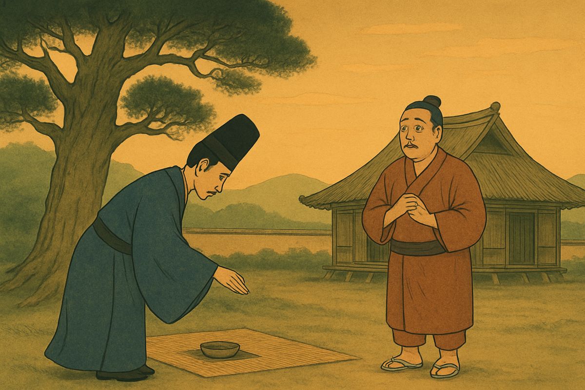 A man of rank stepped forward and bowed profoundly. "Honored Sir, my master the King of Tokoyo desires your presence at the palace. Be pleased to enter this carriage."