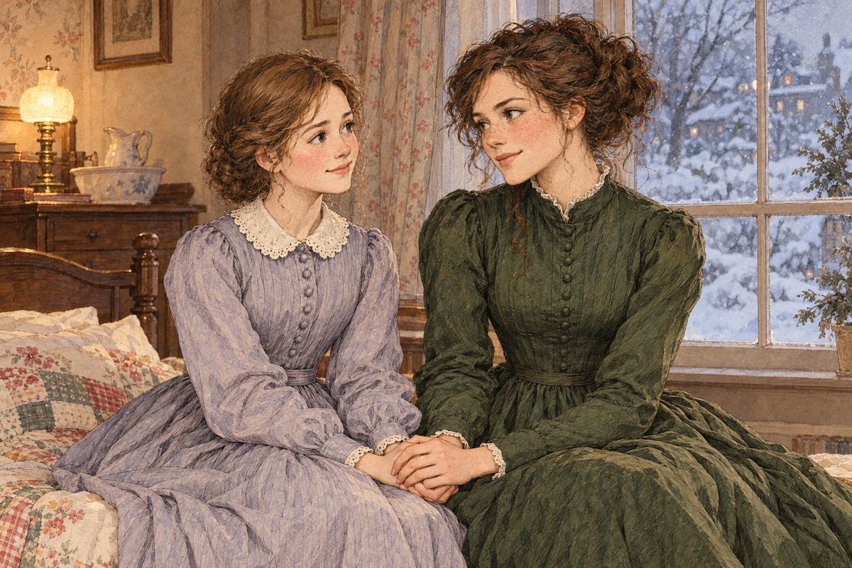 With Laurie gone, Jo’s worry about Beth returned, for Beth’s hands had grown almost too thin to hold the little shells they gathered. One day Beth looked up tenderly and said, “Jo, dear, I’m glad you know it.” She had known for a long while that she would not get well.