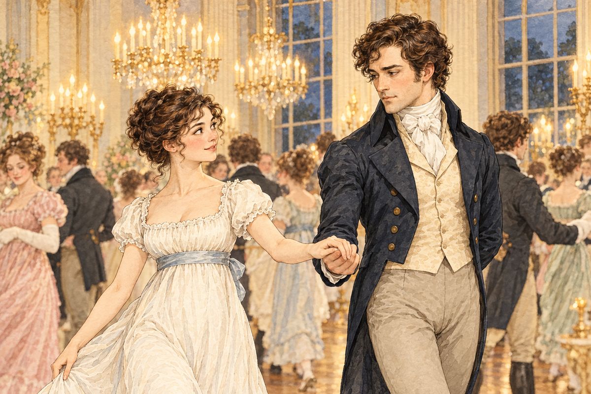 Sir William Lucas took Elizabeth's hand to give it to Mr Darcy, who was not unwilling to receive it. She drew back and said she had no intention of dancing. Darcy was left to tell Caroline Bingley that he had been meditating on the great pleasure a pair of fine eyes could give.