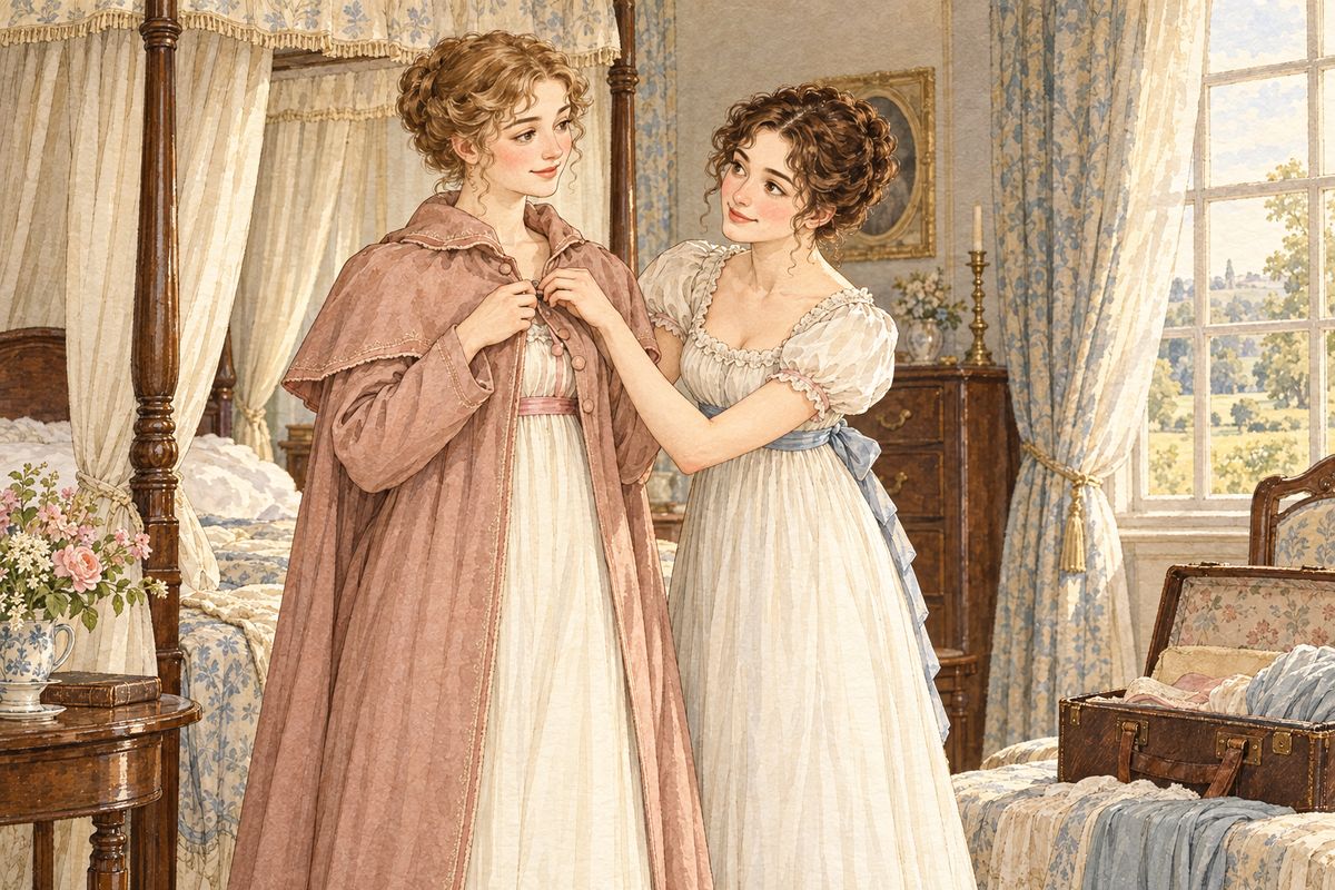 At last Jane was well enough to go home, and the sisters were glad to leave. Darcy was relieved too: Elizabeth attracted him more than he liked, and he had taken care that not one sign of admiration should escape him on her last day at Netherfield.