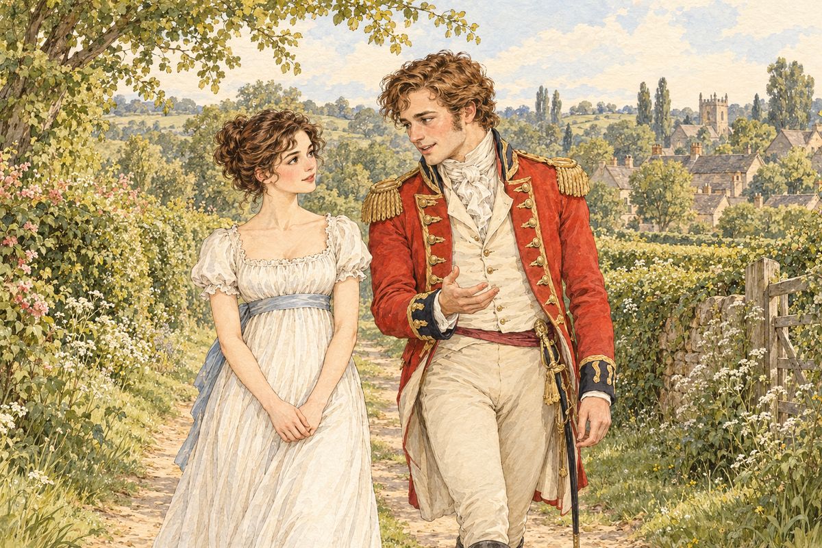 At an evening party Wickham sat beside Elizabeth and talked easily. He soon told her that he had known Darcy all his life: his own father had been steward to the late Mr Darcy at Pemberley, and he and the son had grown up together like brothers.
