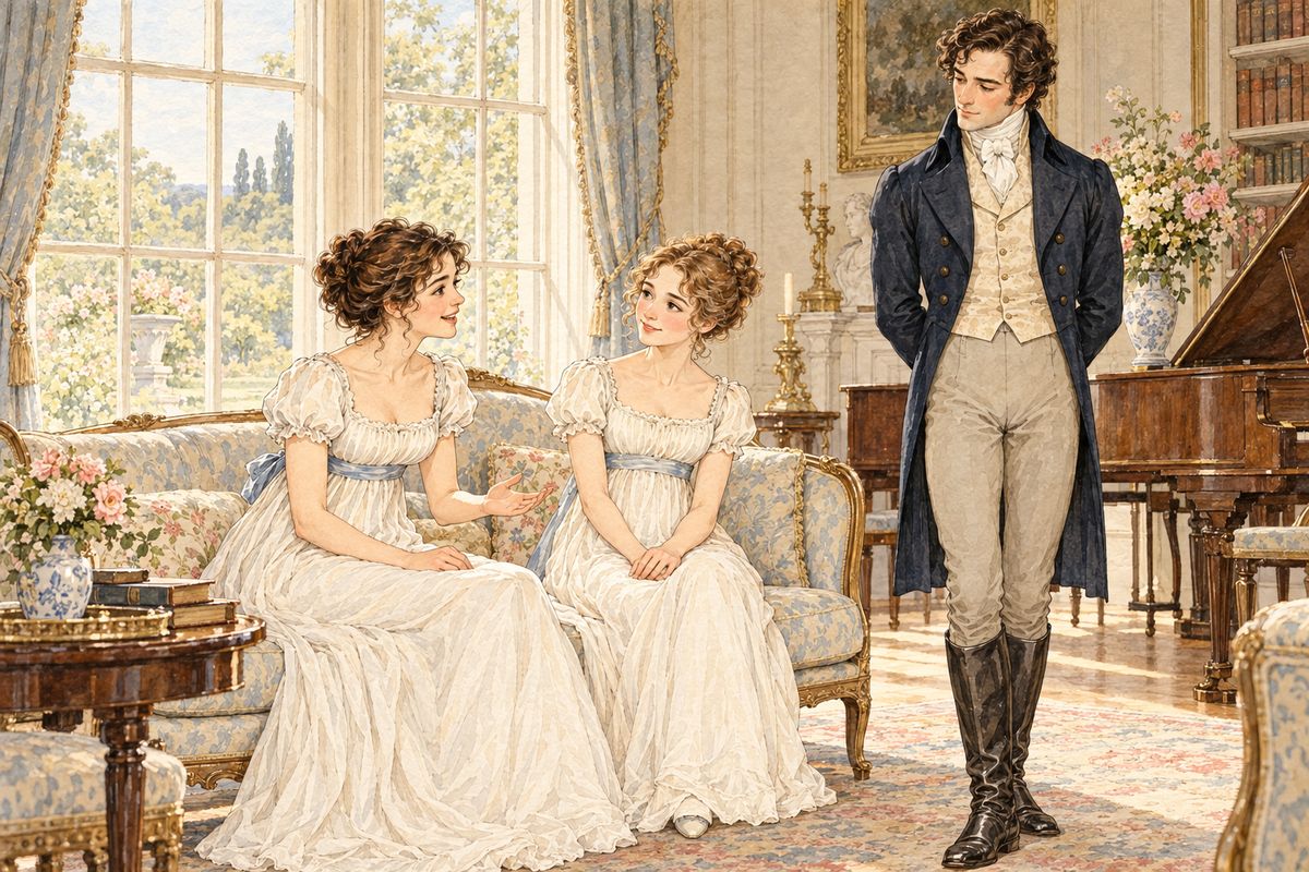 The next morning Darcy brought his sister to the inn at Lambton. Georgiana was shy rather than proud, as Wickham had claimed, and Elizabeth liked her at once. Darcy watched them both, eager to please, and Mrs Gardiner saw that he was very much in love with her niece.