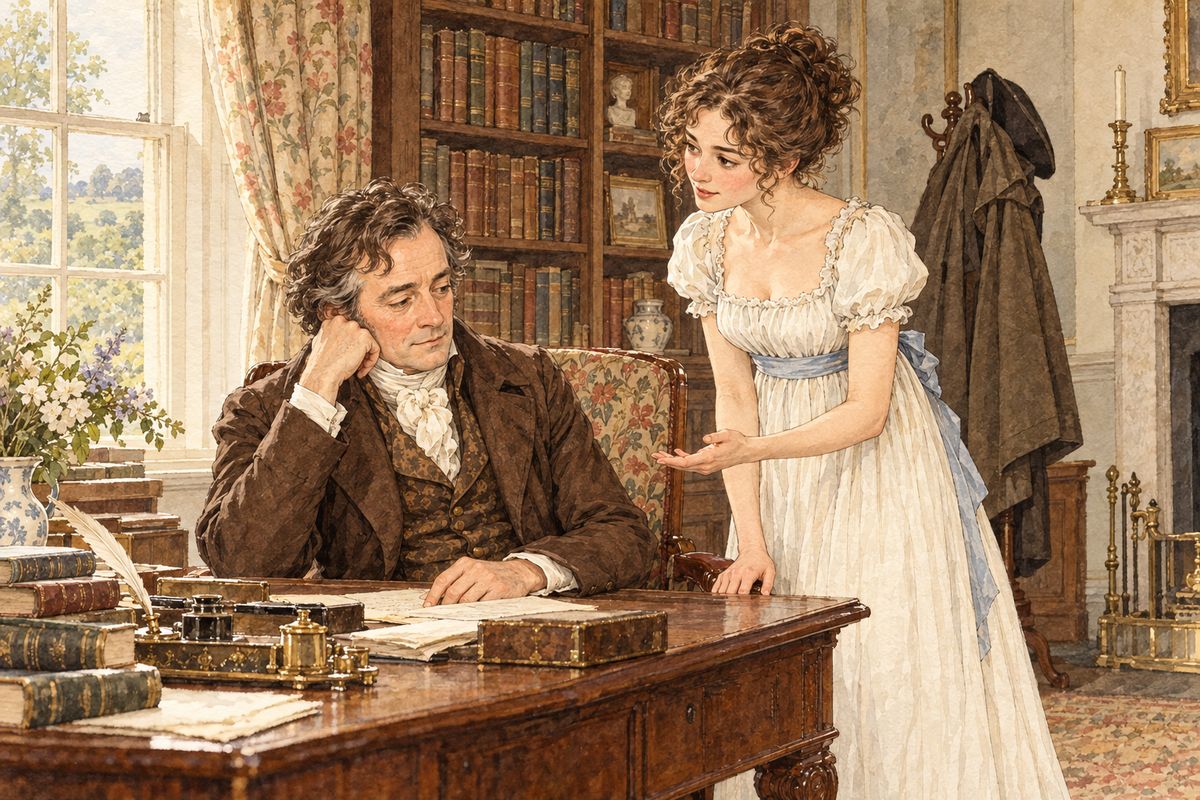 Mr Bennet came home from London without finding them. He told Elizabeth that she had been right about Lydia: Let me once in my life feel how much I have been to blame. It will pass away soon enough. He meant it as a joke, but he had never seemed so sad.