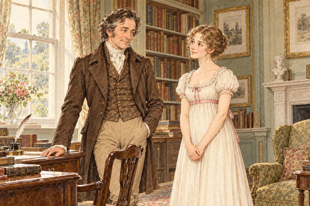 Mr Bennet called Jane in and congratulated her. You will be a very happy woman, he said. You are each of you so complying that nothing will ever be resolved on; so easy that every servant will cheat you; and so generous that you will always exceed your income.