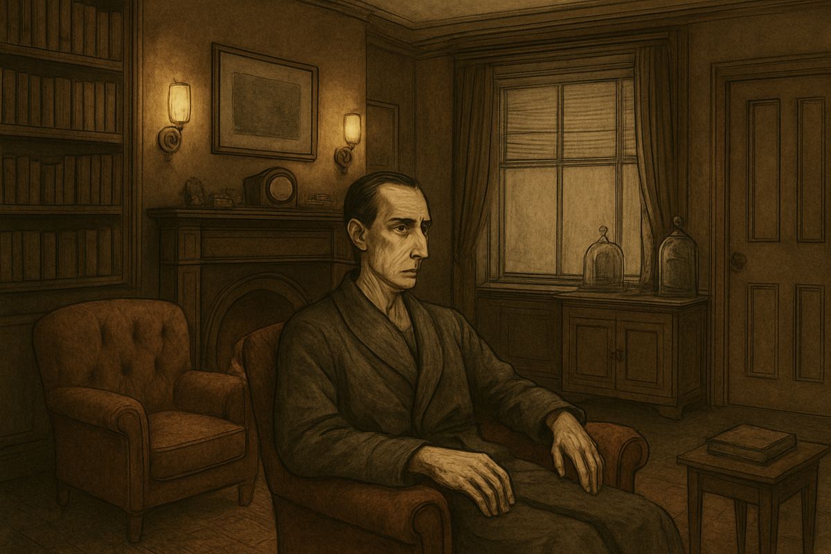 Watson's marriage had drifted the two friends apart. Holmes remained alone in their old lodgings in Baker Street, buried among his books, alternating between the drowsiness of cocaine and the fierce energy of his own keen nature.