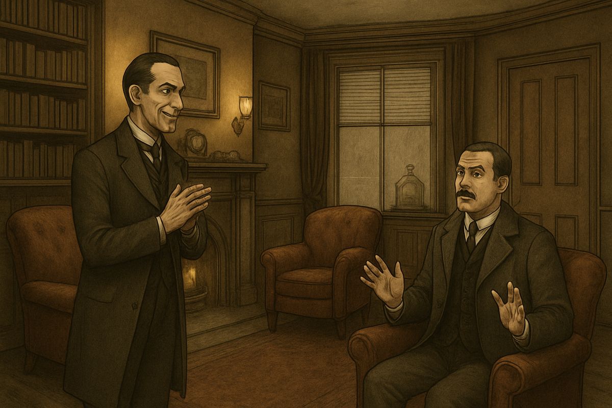 Holmes went further: Watson was in practice again, had lately been soaked through, and kept a clumsy servant girl. “This is too much,” Watson protested. “You would certainly have been burned, had you lived a few centuries ago.”