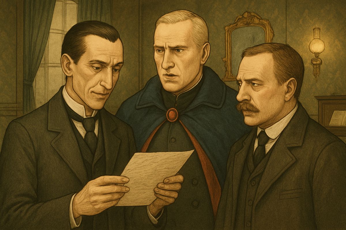 The letter was addressed to Sherlock Holmes. “You really did it very well. You took me in completely,” she wrote. She was an actress too, had followed him home in male costume, and had fled with her husband.