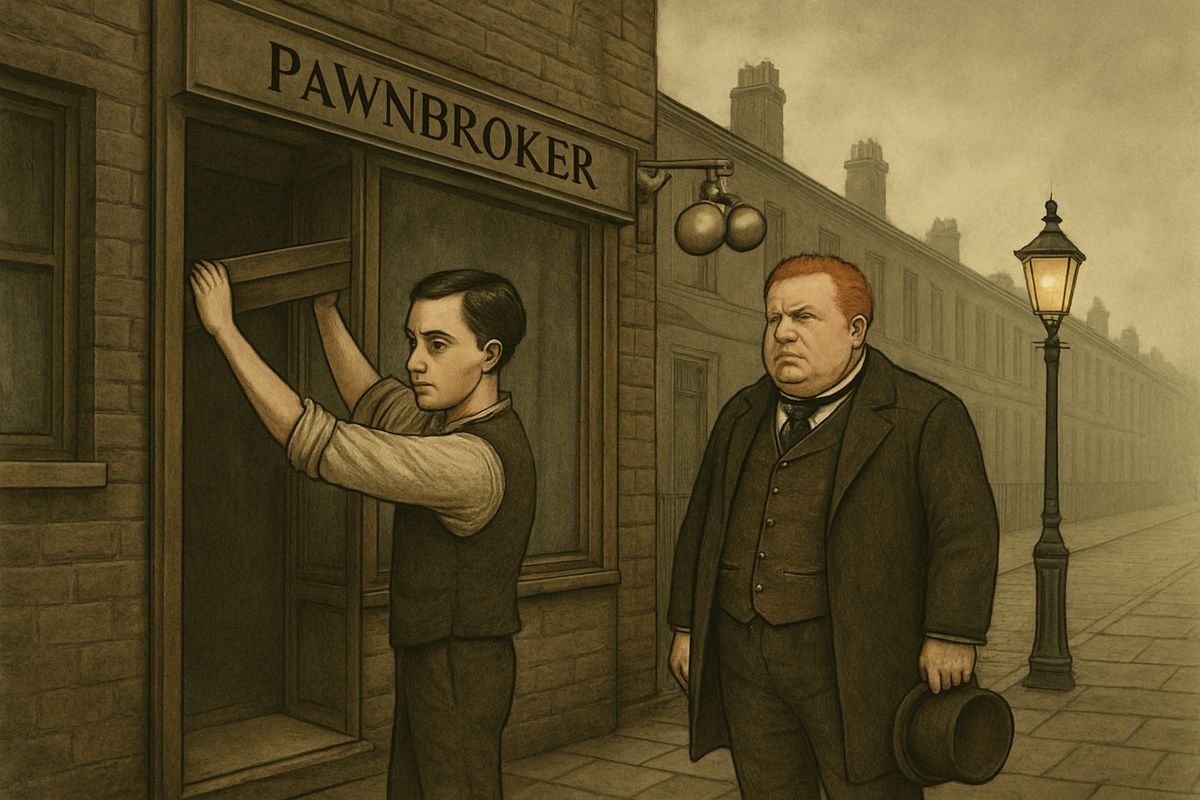 So Wilson told Spaulding to put up the shutters for the day. The assistant was glad of the holiday, and together they closed the shop and set off for the address in the advertisement.