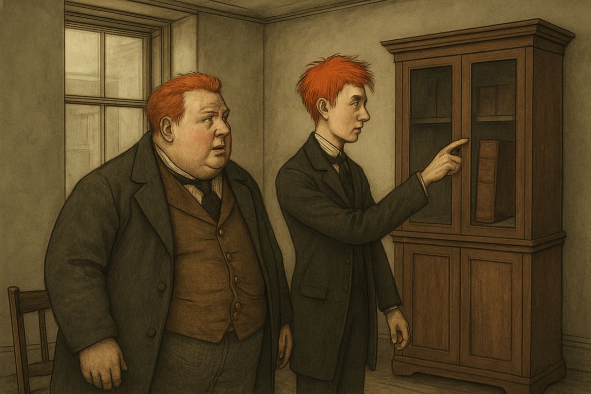 And the work? 'Is to copy out the Encyclopædia Britannica,' said Ross, pointing to the first volume in the press. Wilson must supply his own ink, pens and blotting-paper. He went home hardly knowing what to say, he was so pleased with his good fortune.