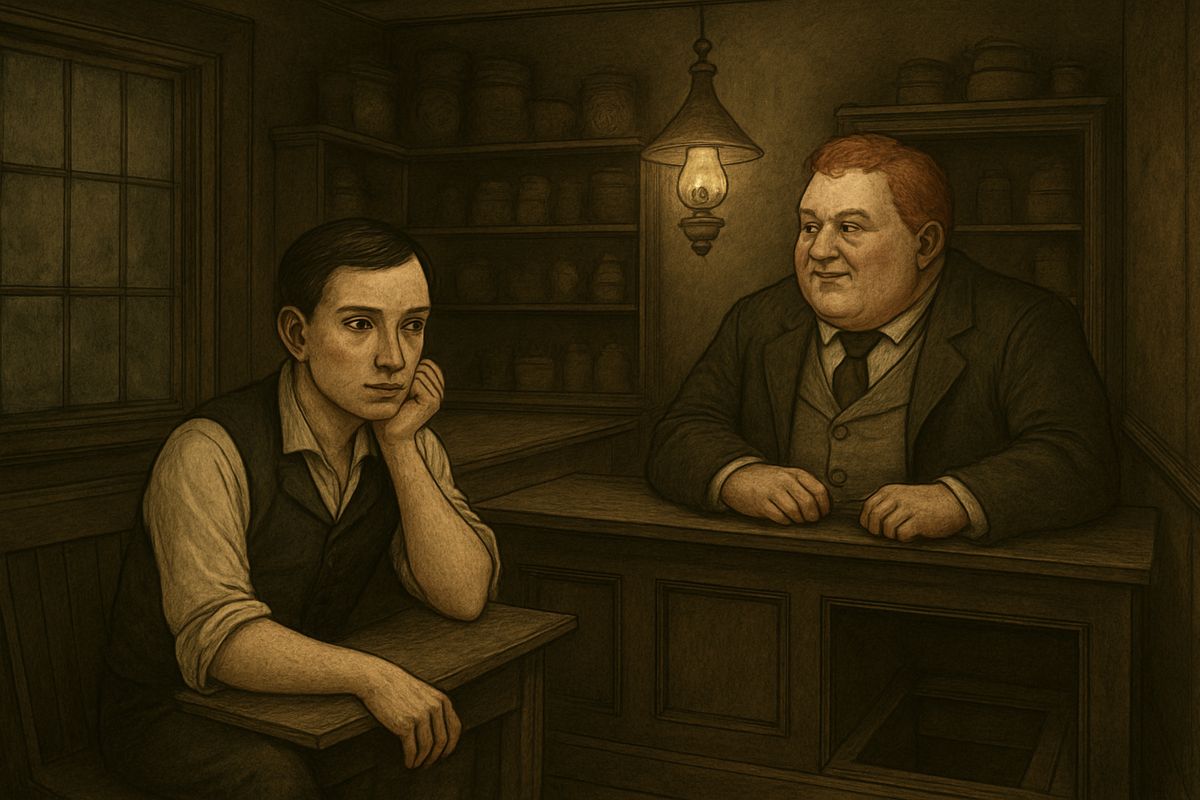 By evening Wilson was in low spirits, sure it must all be a great hoax, though he could not imagine its object. Spaulding did what he could to cheer him up, but by bedtime Wilson had talked himself out of the whole thing.