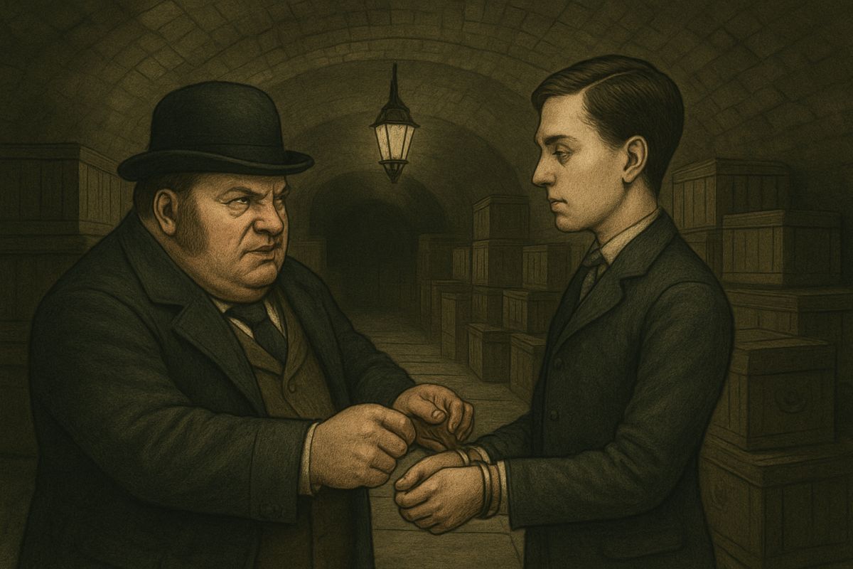 As the handcuffs snapped onto his wrists, Clay asked Jones not to touch him with his filthy hands. He had royal blood in his veins and should be addressed as 'sir' and 'please.' With a snigger, Jones invited 'your Highness' to march upstairs.