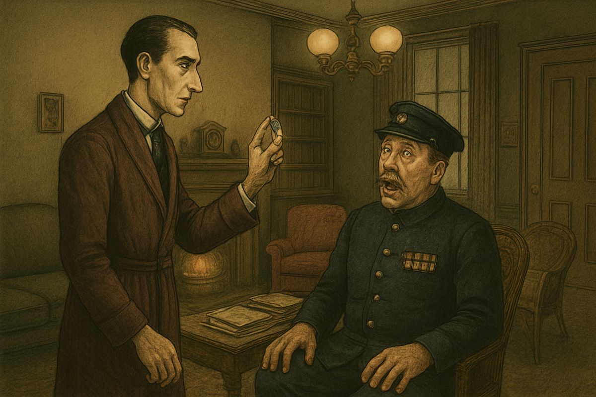 “A thousand pounds! Great Lord of mercy!” The commissionaire sat down heavily in a chair and stared from one gentleman to the other.