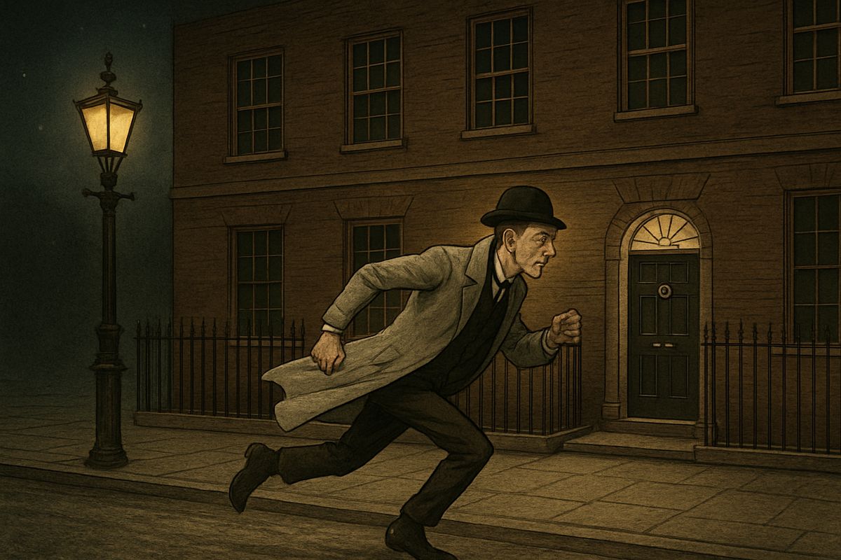 “Oh, Heaven bless you!” No more words were needed. There was a rush, a clatter on the stairs, the bang of a door, and the sound of running feet in the street.