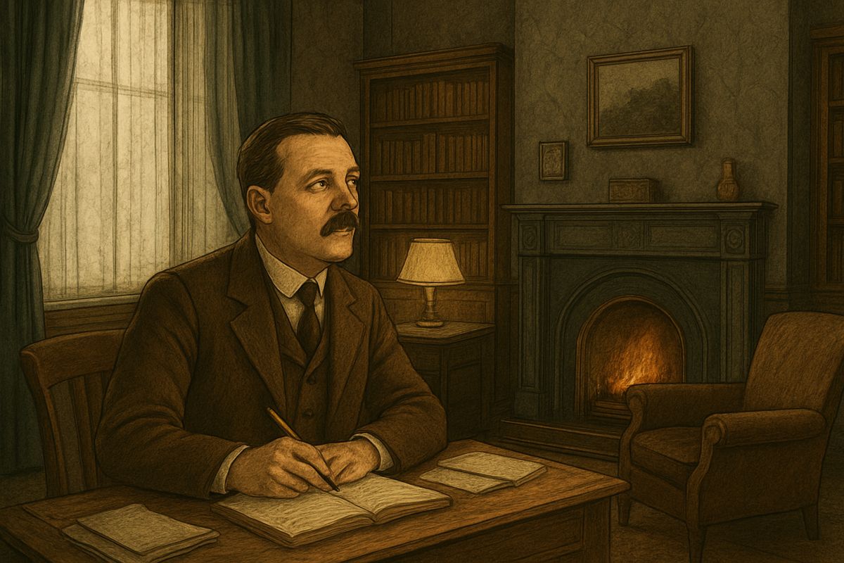 Of all the strange cases Dr. Watson recorded in his years beside Sherlock Holmes, none was more singular than that of the Roylotts of Stoke Moran. Long bound to secrecy, he could at last set down the truth about Dr. Grimesby Roylott's terrible death.