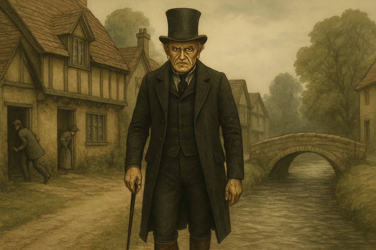 Then a terrible change came over him. He shut himself away and came out only to pick ferocious quarrels. A man of immense strength and ungovernable temper, he became the terror of the village, and people fled when he approached.