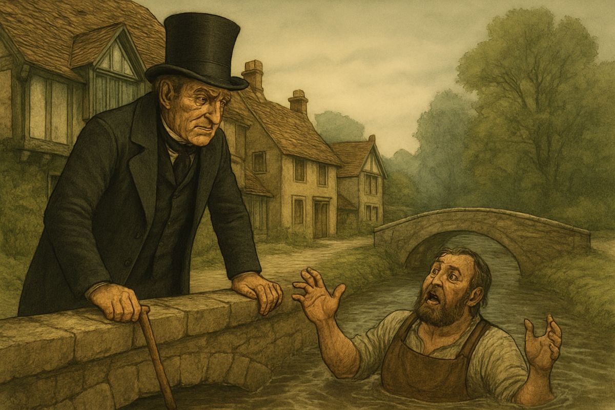 Only last week he had thrown the local blacksmith over a parapet into a stream. Helen had given away all the money she could gather to keep the matter quiet.