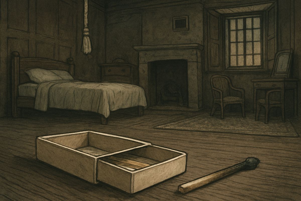 Holmes pressed her for details. Julia had been in her night-dress, with the burnt stump of a match in her right hand and a match-box in her left. “Showing that she had struck a light and looked about her. That is important.”