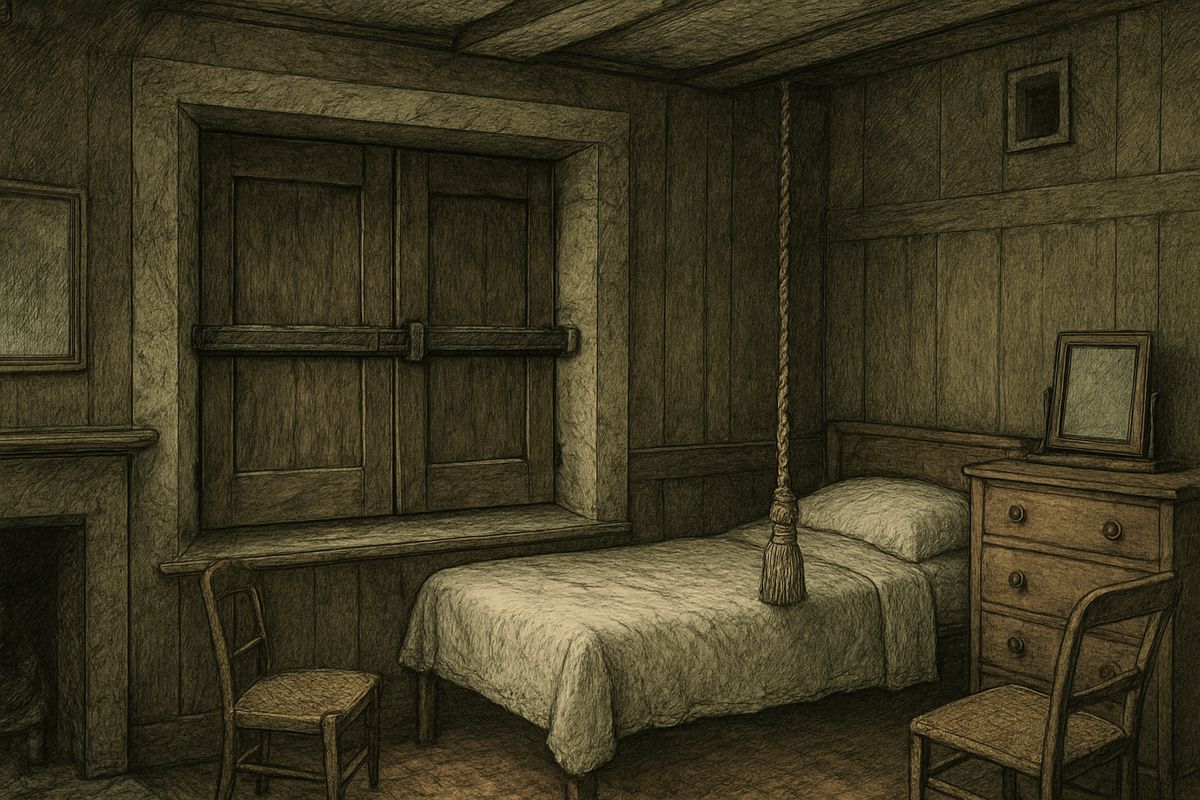 Yet the coroner found no cause of death. The door was locked on the inside and the shutters were barred with iron. The walls and floor were solid, the chimney was stapled shut, and there was no poison or violence. Julia had been entirely alone.