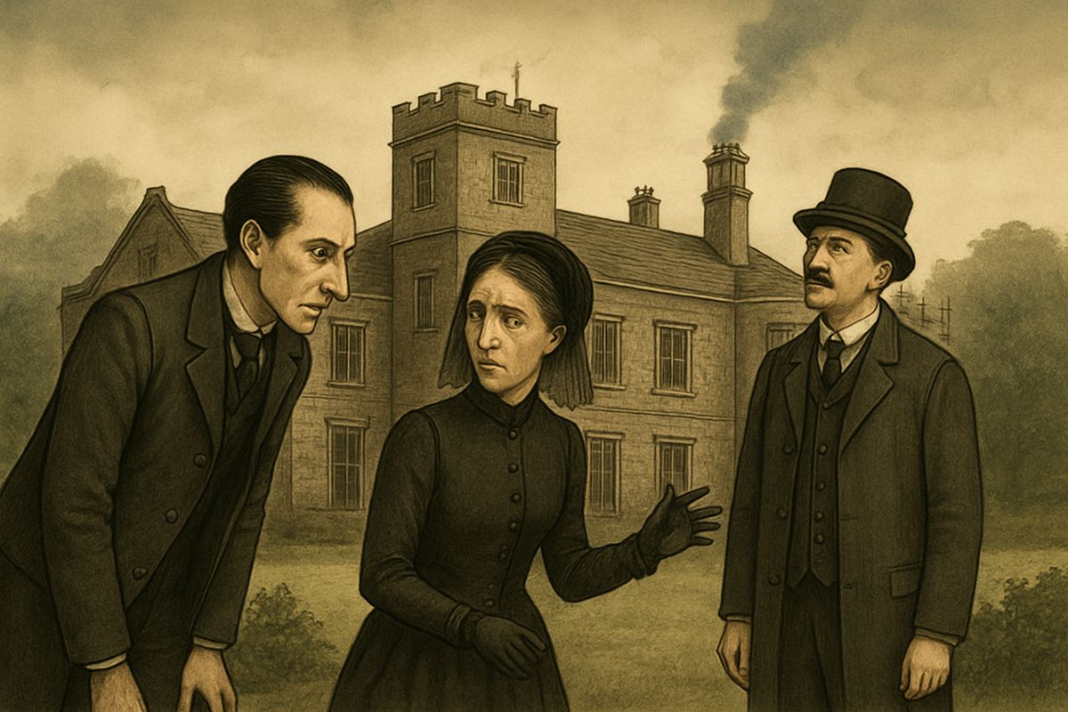 Holmes paced the untidy lawn, studying the three windows. Miss Stoner admitted that the end wall had needed no repairs at all. “I believe that it was an excuse to move me from my room.” “Ah,” said Holmes, “that is suggestive.”
