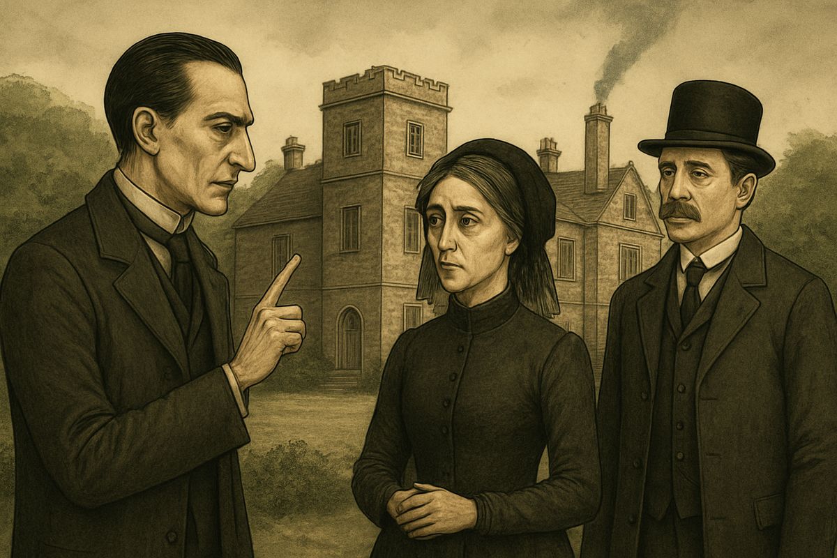 Watson had never seen his friend's face so grim. They paced the lawn in silence until Holmes roused himself. “Your life may depend upon your compliance,” he told Miss Stoner. “Follow my advice in every respect.”